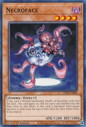 Necroface (LDS3-EN006) - Legendary Duelists: Season 3 1st Edition - Premium Yugioh Single from Konami - Just $0.25! Shop now at Game Crave Tournament Store