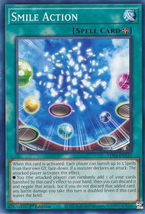 Smile Action (LDS3-EN133) - Legendary Duelists: Season 3 1st Edition - Premium Yugioh Single from Konami - Just $0.25! Shop now at Game Crave Tournament Store