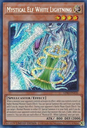 Mystical Elf White Lightning (LDS3-EN135) - Legendary Duelists: Season 3 Limited - Premium Yugioh Single from Konami - Just $0.61! Shop now at Game Crave Tournament Store