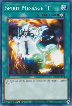 Spirit Message "I" (LDS3-EN012) - Legendary Duelists: Season 3 1st Edition - Premium Yugioh Single from Konami - Just $0.25! Shop now at Game Crave Tournament Store