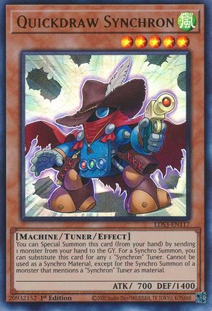 Quickdraw Synchron (LDS3-EN117) - Legendary Duelists: Season 3 1st Edition - Premium Yugioh Single from Konami - Just $0.35! Shop now at Game Crave Tournament Store