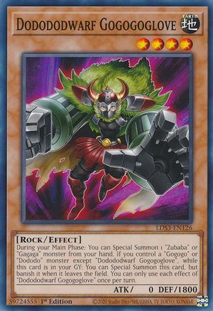 Dodododwarf Gogogoglove (LDS3-EN126) - Legendary Duelists: Season 3 1st Edition - Premium Yugioh Single from Konami - Just $0.25! Shop now at Game Crave Tournament Store