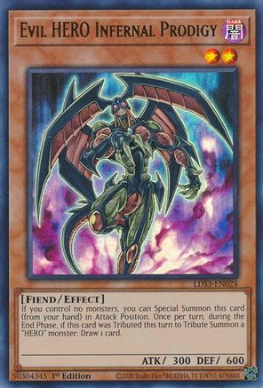 Evil HERO Infernal Prodigy (LDS3-EN024) - Legendary Duelists: Season 3 1st Edition - Premium Yugioh Single from Konami - Just $0.62! Shop now at Game Crave Tournament Store