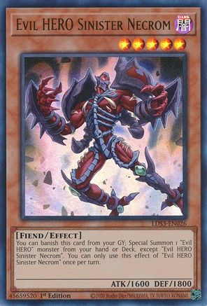 Evil HERO Sinister Necrom (LDS3-EN026) - Legendary Duelists: Season 3 1st Edition - Premium Yugioh Single from Konami - Just $1.69! Shop now at Game Crave Tournament Store