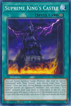 Supreme King's Castle (LDS3-EN036) - Legendary Duelists: Season 3 1st Edition - Premium Yugioh Single from Konami - Just $0.25! Shop now at Game Crave Tournament Store