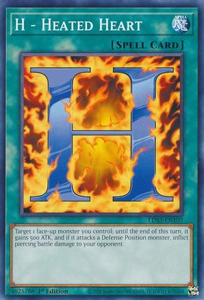 H - Heated Heart (LDS3-EN107) - Legendary Duelists: Season 3 1st Edition - Premium Yugioh Single from Konami - Just $0.25! Shop now at Game Crave Tournament Store