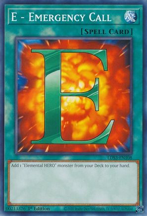 E - Emergency Call (LDS3-EN108) - Legendary Duelists: Season 3 1st Edition - Premium Yugioh Single from Konami - Just $0.25! Shop now at Game Crave Tournament Store