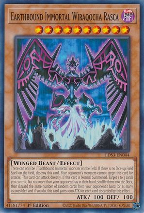 Earthbound Immortal Wiraqocha Rasca (LDS3-EN044) - Legendary Duelists: Season 3 1st Edition - Premium Yugioh Single from Konami - Just $0.25! Shop now at Game Crave Tournament Store