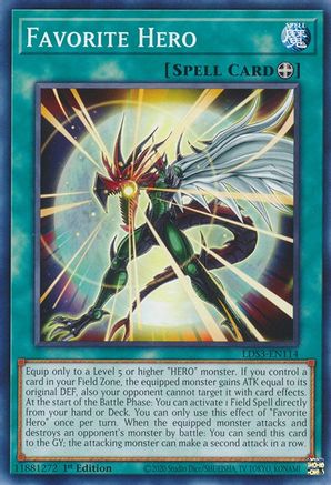 Favorite Hero (LDS3-EN114) - Legendary Duelists: Season 3 1st Edition - Premium Yugioh Single from Konami - Just $0.26! Shop now at Game Crave Tournament Store
