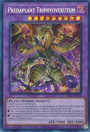 Predaplant Triphyoverutum (LDS3-EN076) - Legendary Duelists: Season 3 Limited - Premium Yugioh Single from Konami - Just $1.01! Shop now at Game Crave Tournament Store