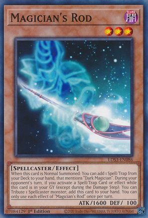 Magician's Rod (LDS3-EN086) - Legendary Duelists: Season 3 1st Edition - Premium Yugioh Single from Konami - Just $0.27! Shop now at Game Crave Tournament Store
