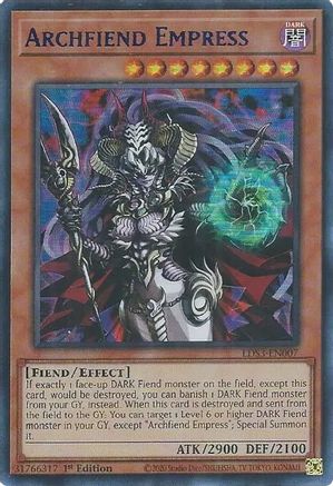 Archfiend Empress (Blue) (LDS3-EN007) - Legendary Duelists: Season 3 1st Edition - Premium Yugioh Single from Konami - Just $0.25! Shop now at Game Crave Tournament Store