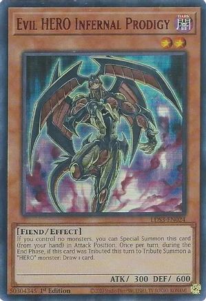Evil HERO Infernal Prodigy (Red) (LDS3-EN024) - Legendary Duelists: Season 3 1st Edition - Premium Yugioh Single from Konami - Just $0.25! Shop now at Game Crave Tournament Store