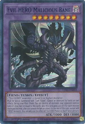 Evil HERO Malicious Bane (Blue) (LDS3-EN033) - Legendary Duelists: Season 3 1st Edition - Premium Yugioh Single from Konami - Just $1.94! Shop now at Game Crave Tournament Store