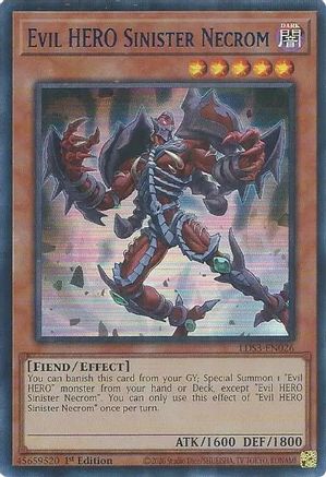 Evil HERO Sinister Necrom (Blue) (LDS3-EN026) - Legendary Duelists: Season 3 1st Edition - Premium Yugioh Single from Konami - Just $0.08! Shop now at Game Crave Tournament Store