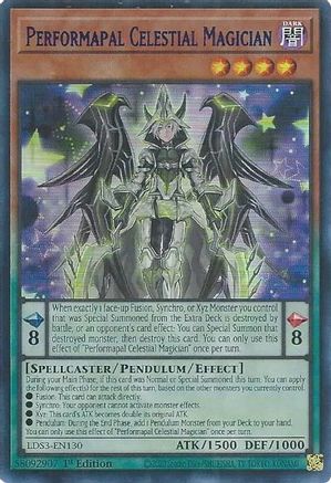 Performapal Celestial Magician (Blue) (LDS3-EN130) - Legendary Duelists: Season 3 1st Edition - Premium Yugioh Single from Konami - Just $0.08! Shop now at Game Crave Tournament Store