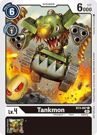 Tankmon - BT3-067 (Tamer Party Vol. 4 Promo) (BT3-067) - Release Special Booster - Premium Digimon Single from Bandai - Just $0.44! Shop now at Game Crave Tournament Store