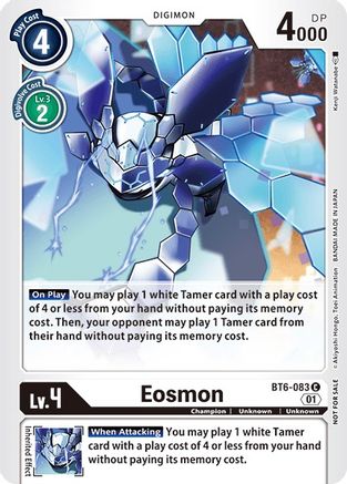 Eosmon - BT6-083 (Tamer Party Vol. 5 Promo) (BT6-083) - Double Diamond - Premium Digimon Single from Bandai - Just $6.72! Shop now at Game Crave Tournament Store
