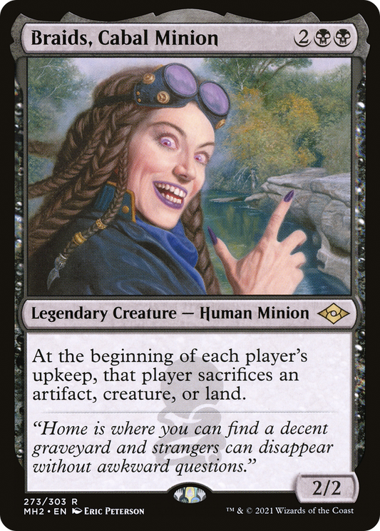 Braids, Cabal Minion (MH2-273) - Modern Horizons 2 Etched Foil - Premium MTG Single from Wizards of the Coast - Just $2.56! Shop now at Game Crave Tournament Store