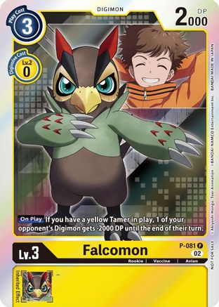 Falcomon - P-081 (P-081) - Digimon Promotion Cards Foil - Premium Digimon Single from Bandai - Just $0.88! Shop now at Game Crave Tournament Store