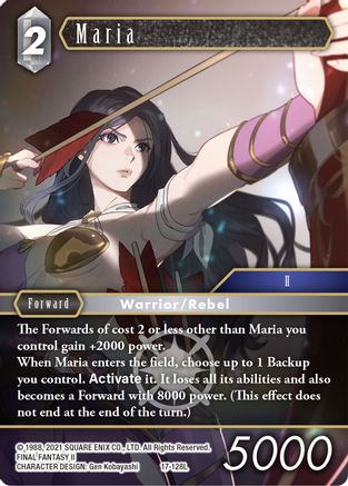 Maria (REBELLION'S CALL) Foil - Premium Final Fantasy Single from Rebellion's Call - Just $0.62! Shop now at Game Crave Tournament Store