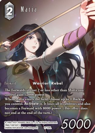 Maria (Full Art) (REBELLION'S CALL) Foil - Premium Final Fantasy Single from Rebellion's Call - Just $8.84! Shop now at Game Crave Tournament Store