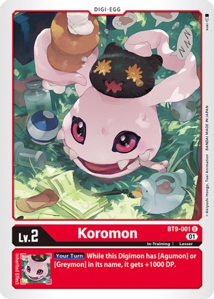 Koromon (BT9-001) - X Record - Premium Digimon Single from Bandai - Just $0.28! Shop now at Game Crave Tournament Store