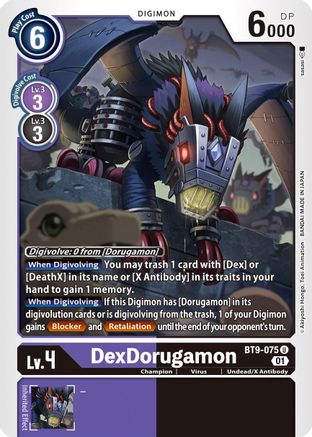 DexDorugamon (BT9-075) - X Record - Premium Digimon Single from Bandai - Just $0.43! Shop now at Game Crave Tournament Store