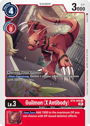 Guilmon (X Antibody) (BT9-009) - X Record - Premium Digimon Single from Bandai - Just $0.52! Shop now at Game Crave Tournament Store