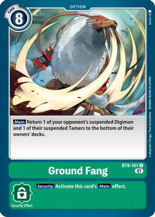 Ground Fang (BT9-101) - X Record - Premium Digimon Single from Bandai - Just $0.25! Shop now at Game Crave Tournament Store
