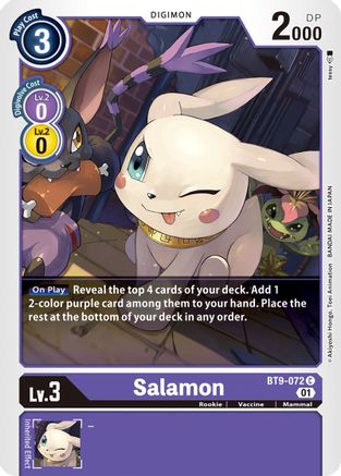 Salamon (BT9-072) - X Record - Premium Digimon Single from Bandai - Just $0.25! Shop now at Game Crave Tournament Store