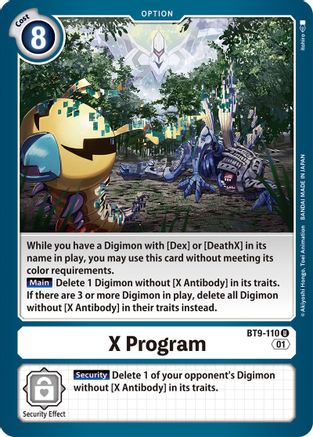 X Program (BT9-110) - X Record - Premium Digimon Single from Bandai - Just $0.25! Shop now at Game Crave Tournament Store