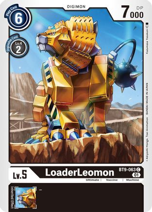 LoaderLeomon (BT9-063) - X Record - Premium Digimon Single from Bandai - Just $0.25! Shop now at Game Crave Tournament Store