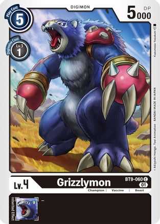 Grizzlymon (BT9-060) - X Record - Premium Digimon Single from Bandai - Just $0.25! Shop now at Game Crave Tournament Store