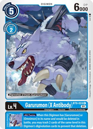 Garurumon (X Antibody) (BT9-024) - X Record - Premium Digimon Single from Bandai - Just $0.25! Shop now at Game Crave Tournament Store