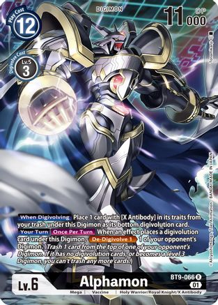 Alphamon (Alternate Art) (BT9-066) - X Record Foil - Premium Digimon Single from Bandai - Just $2.74! Shop now at Game Crave Tournament Store