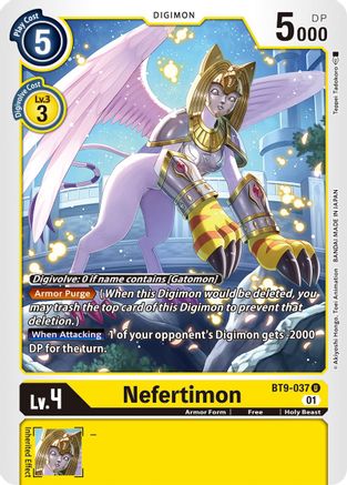 Nefertimon (BT9-037) - X Record - Premium Digimon Single from Bandai - Just $0.25! Shop now at Game Crave Tournament Store