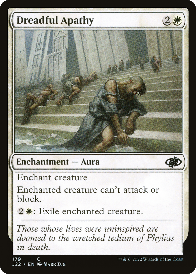 Dreadful Apathy (J22-179) - Jumpstart 2022 - Premium MTG Single from Wizards of the Coast - Just $0.25! Shop now at Game Crave Tournament Store