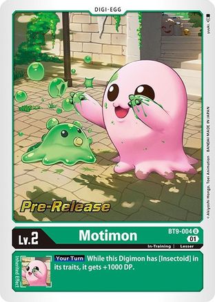 Motimon (BT9-004) - X Record Pre-Release Cards Foil - Premium Digimon Single from Bandai - Just $3.88! Shop now at Game Crave Tournament Store