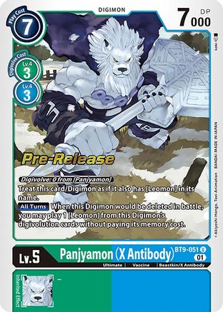 Panjyamon (X Antibody) (BT9-051) - X Record Pre-Release Cards Foil - Premium Digimon Single from Bandai - Just $3.08! Shop now at Game Crave Tournament Store