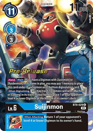 Suijinmon (BT9-029) - X Record Pre-Release Cards - Premium Digimon Single from Bandai - Just $1.02! Shop now at Game Crave Tournament Store