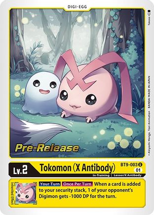 Tokomon (X Antibody) (BT9-003) - X Record Pre-Release Cards Foil - Premium Digimon Single from Bandai - Just $0.59! Shop now at Game Crave Tournament Store