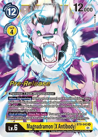Magnadramon (X Antibody) (BT9-043) - X Record Pre-Release Cards Foil - Premium Digimon Single from Bandai - Just $0.42! Shop now at Game Crave Tournament Store
