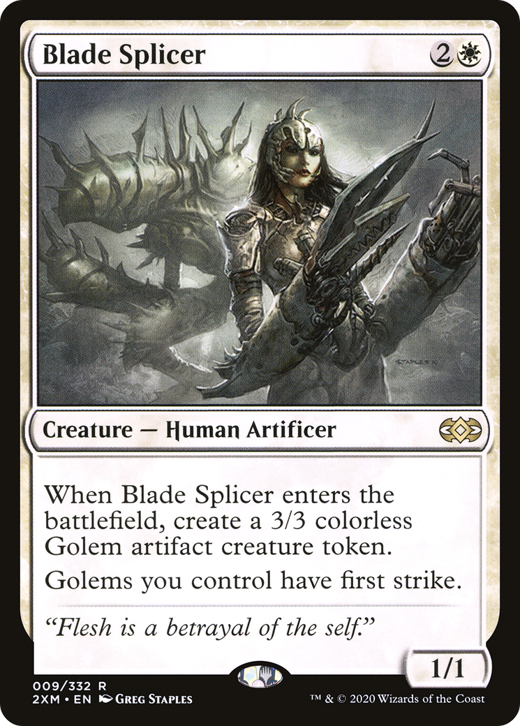 Blade Splicer (2XM-009) - Double Masters - Premium MTG Single from Wizards of the Coast - Just $0.10! Shop now at Game Crave Tournament Store