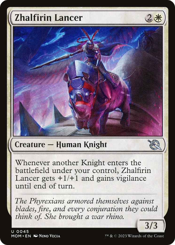 Zhalfirin Lancer (MOM-045) - March of the Machine - Premium MTG Single from Wizards of the Coast - Just $0.08! Shop now at Game Crave Tournament Store