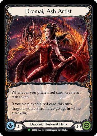 Dromai, Ash Artist - HER059 (HER059) - Flesh and Blood: Promo Cards Cold Foil - Premium Flesh And Blood Single from Legend Story Studios - Just $15.32! Shop now at Game Crave Tournament Store