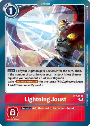 Lightning Joust (Gen Con 2022) (ST7-11) - Starter Deck 07: Gallantmon - Premium Digimon Single from Bandai - Just $2.48! Shop now at Game Crave Tournament Store