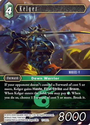 Kelger (REBELLION'S CALL) - Premium Final Fantasy Single from Rebellion's Call - Just $1.16! Shop now at Game Crave Tournament Store