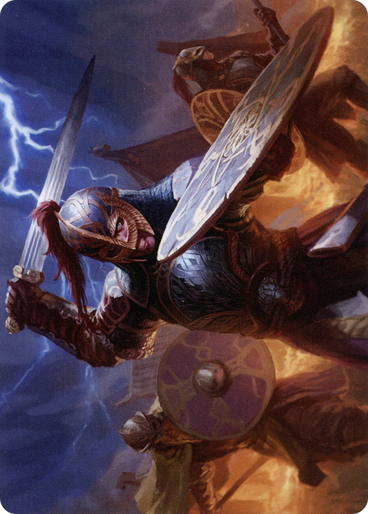 Beskir Shieldmate // Beskir Shieldmate (AKHM-001) - Kaldheim Art Series (Borderless) - Premium MTG Single from Wizards of the Coast - Just $0! Shop now at Game Crave Tournament Store