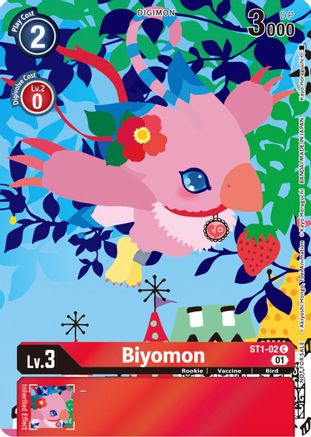 Biyomon (Tamer's Card Set 2 Floral Fun) (ST1-02) - Starter Deck 01: Gaia Red Foil - Premium Digimon Single from Bandai - Just $0.30! Shop now at Game Crave Tournament Store